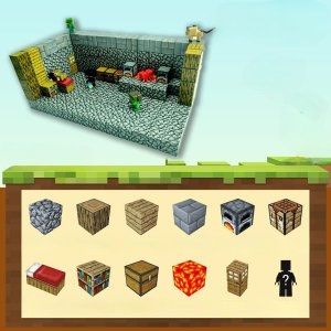 마인크래프트 마그네틱 마크 큐브 자석 블록 빌딩