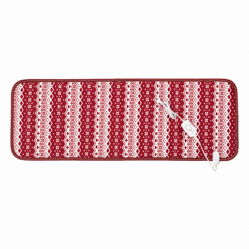 대호플러스 더안 극세사 노르딕레드 전기방석 (3인용, 140x50cm)_이미지