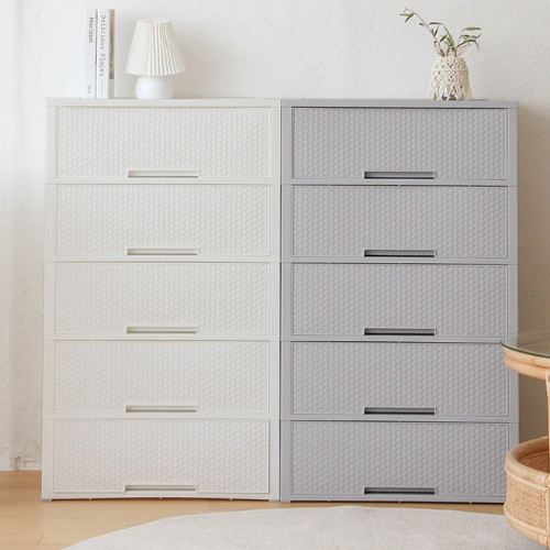 코멧 라탄 와이드 5단 서랍장 600_이미지