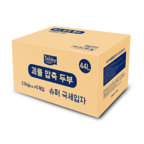 테비토퍼 괴물 압축 두부 슈퍼 극세입자 3.5kg (5개)_이미지