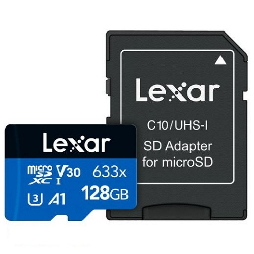 Lexar micro SD High-Performance 633X (128GB)