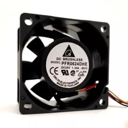 델타 PFR0624DHE 6038 24V 1.20A 고풍량 인버터 냉각 팬용 새 쿨러 팬 60x60x38mm