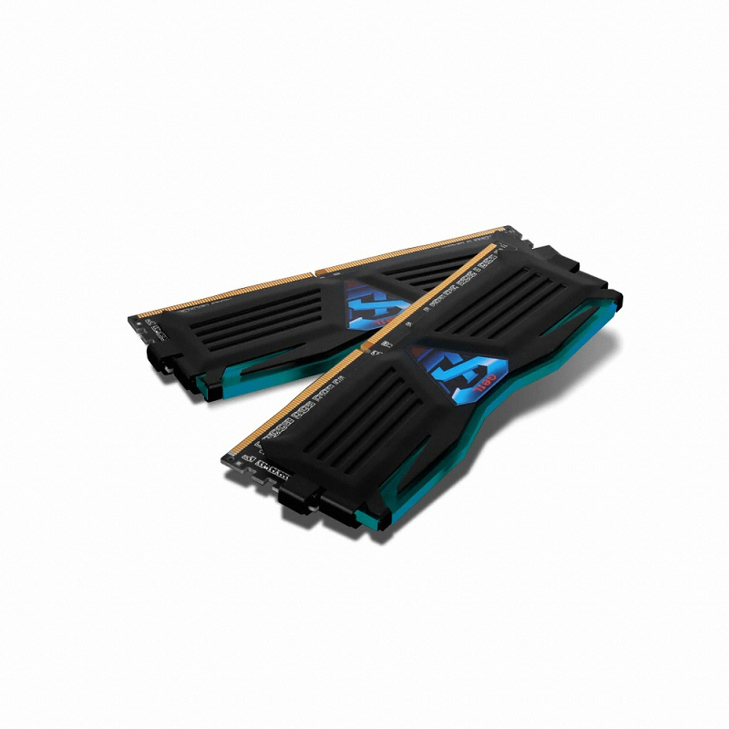 GeIL DDR4-2400 CL17 SUPER LUCE BLACK 블루 패키지 (8GB(4Gx2))_이미지