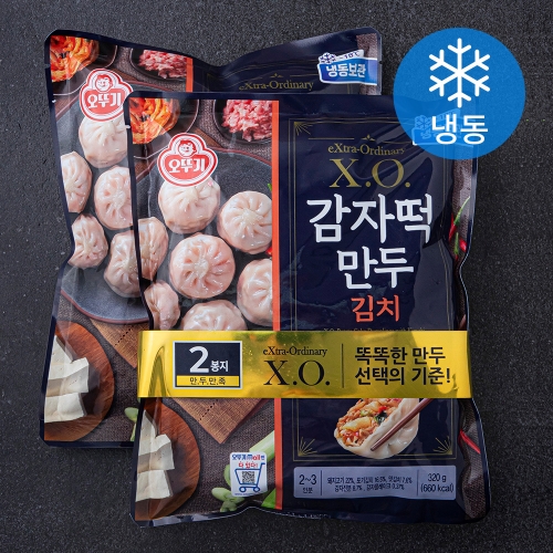 오뚜기 XO 감자떡만두 김치 냉동 320g 2개_이미지