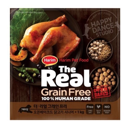더리얼 독 그레인프리 오븐베이크드 닭고기 시니어 1.6kg (1개)_이미지