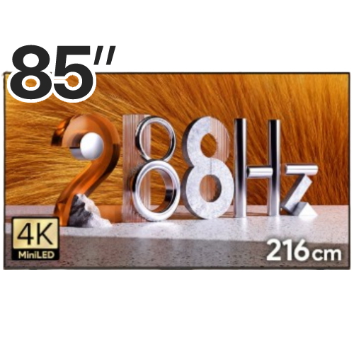 더함 치크 스마트 216cm(85인치) QD-MINILED 288Hz 돌비 AI 구글5.0 (무타공 벽걸이)_이미지