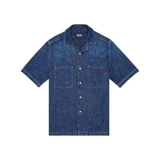 디젤 디파로쇼트 데님 셔츠 A03533068KD T