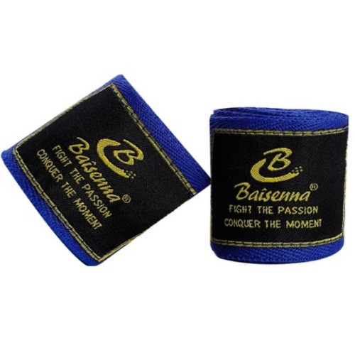 BAISENNA 시크 미니멀 복싱 무에타이 핸드랩 5m (파란색)