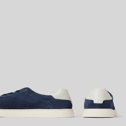 부가티 라벨 배지 피도 네이비 가죽 스니커즈 키높이 프리미엄 321AS2021400_이미지