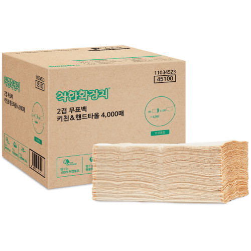 착한화장지 2겹 무표백 키친 앤 핸드타월