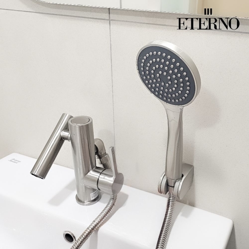 에테르노 샤워기 겸용 세면기 수전 니켈 E7-1003NB_이미지