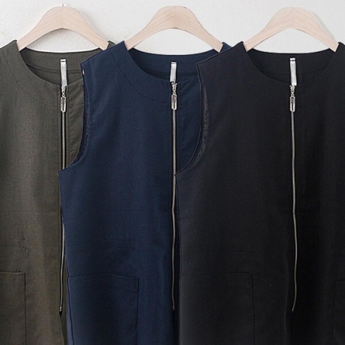 시드마켓 오픈집업롱마베스트 4070336S 빅사이즈 여성의류