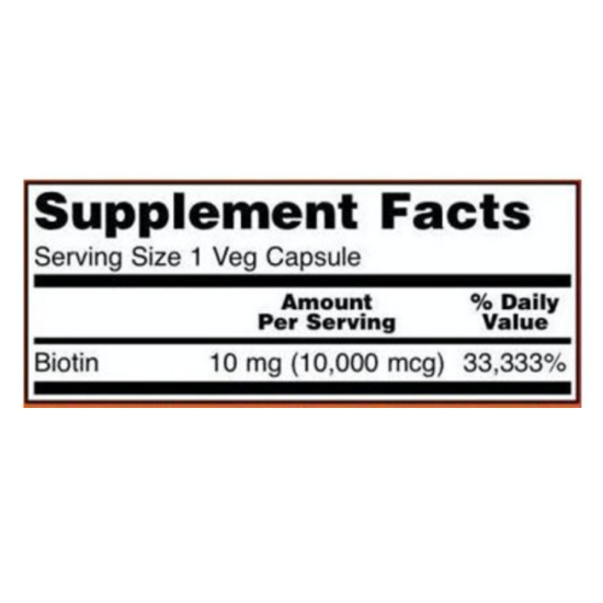 나우푸드 비오틴 10mg 120베지캡슐 (해외) (2개)_이미지
