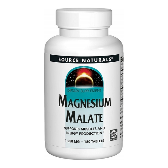 소스내추럴스  마그네슘 말레이트 1250MG 180정 (해외) (1개)