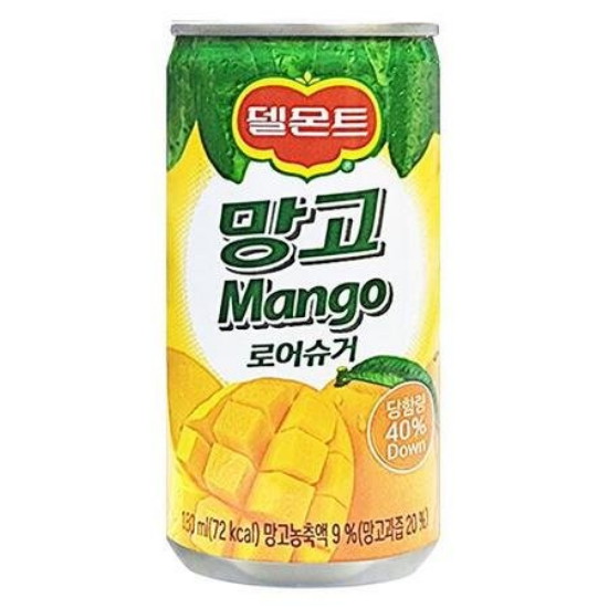 롯데칠성음료 델몬트 망고 로어슈거 180ml (90개)