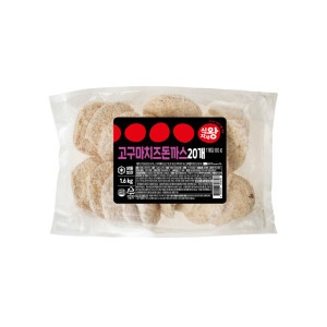 식자재왕 고구마 등심 치즈 돈까스 80gx20 1.6kg_이미지