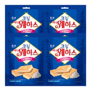 해태제과 크림 미니 웨하스 150g (4개)