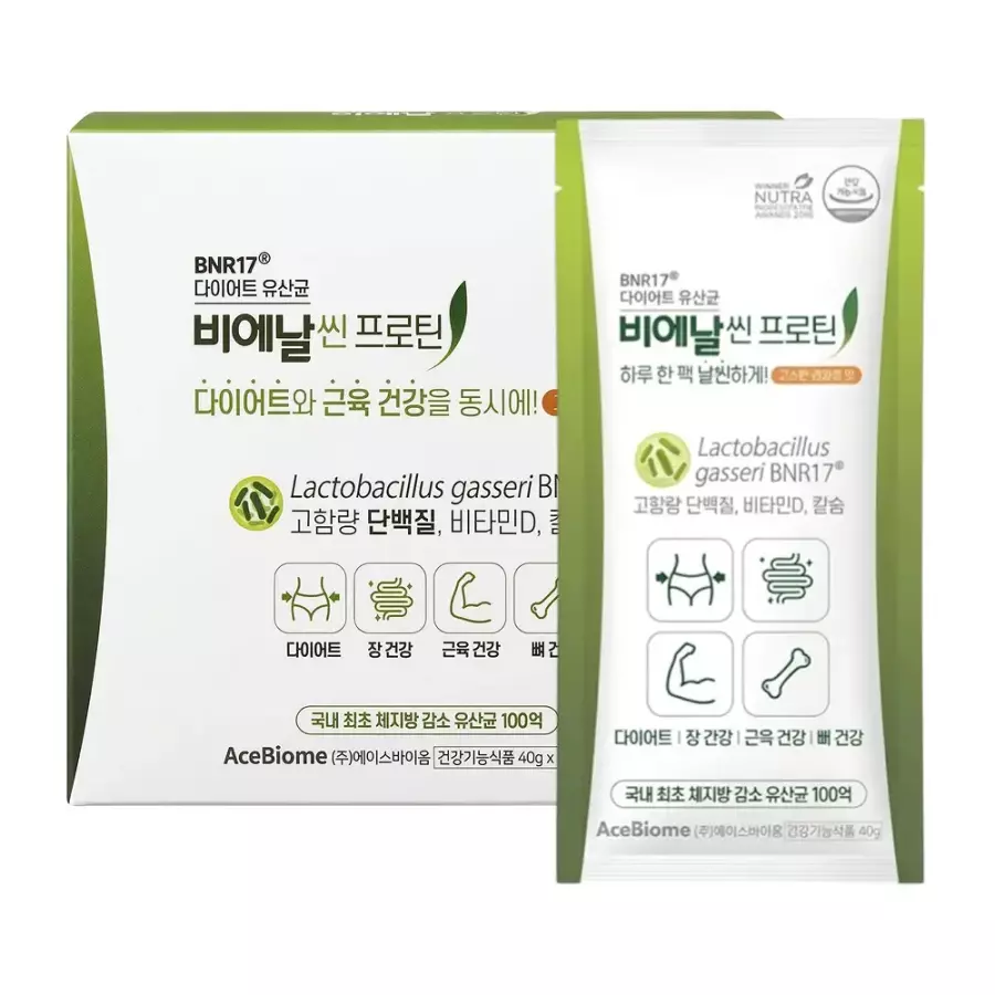 비에날씬 다이어트 유산균 BNR17 비에날씬 프로틴 40g 14포 (6개)_이미지