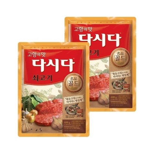  백설 다시다 명품 골드 쇠고기 600g [2개]