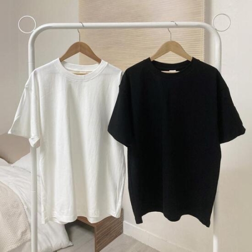 R032L404 고밀도코튼솔리드반팔티 DK