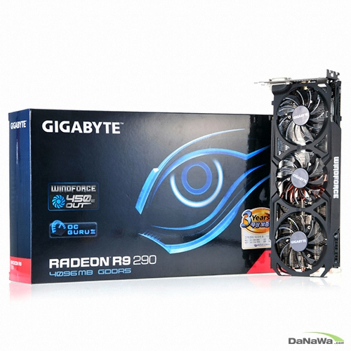 GIGABYTE 라데온 R9 290 WF3 D5 4GB WINDFORCE METAL_이미지