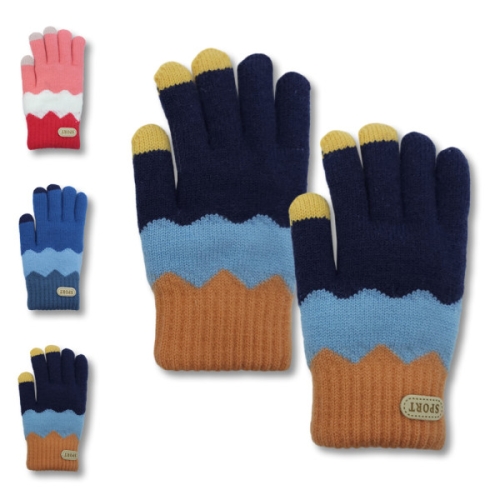 키즈트리 키즈 아동 유아 초등 학생 어린이 주니어 겨울 방한 털 손가락 장갑 ST-125A_이미지