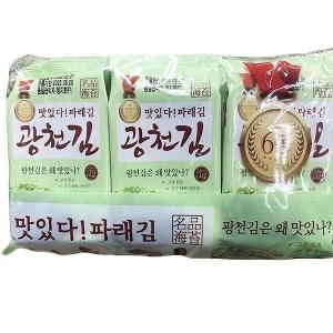 맛있다 파래김 6봉 3개