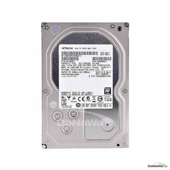HGST 4TB Deskstar 7K4000 HDS724040ALE640 (SATA3/7200/64M)