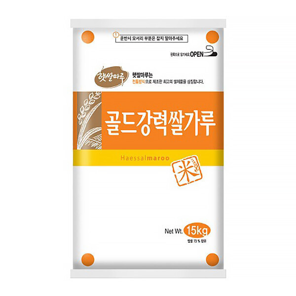 대두식품 햇쌀마루 골드강력쌀가루 15kg이미지입니다. 누르면 해당 게시물로 새창이동합니다.