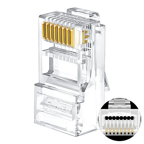 인네트워크 IN-U6PASS CAT.6 UTP 관통형 모듈러 커넥터