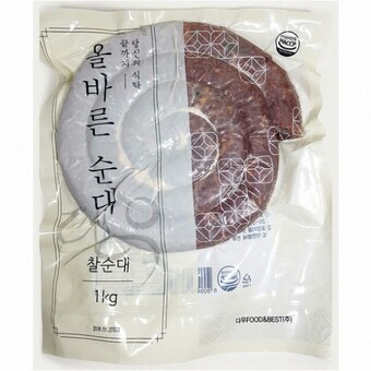 올바른 <b>순대</b> 찰<b>순대</b> 1kg