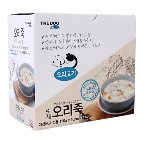 더독 수제 오리죽 150g (10개)_이미지