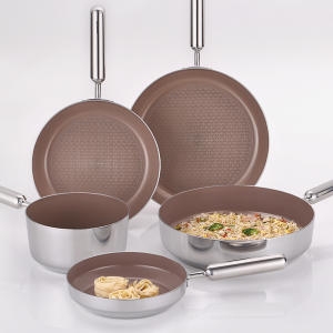 네오플램 IH 통3중 스텐 프라이팬 (20cm)_이미지