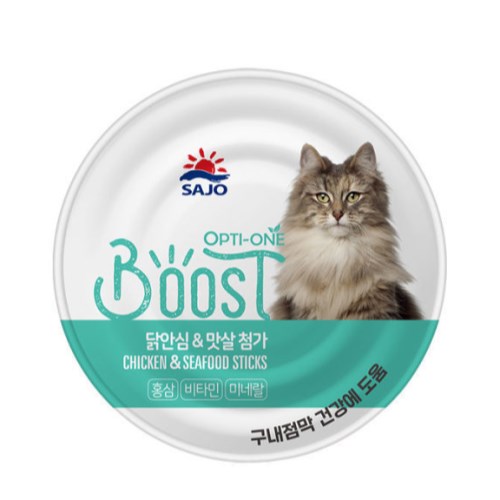 사조 옵티원 부스트 닭안심&맛살 캔 160g (1개)_이미지
