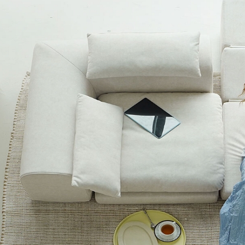 마루이 누움 코너형 와이드 조야 이지클린 패브릭 소파베드 1인용_이미지