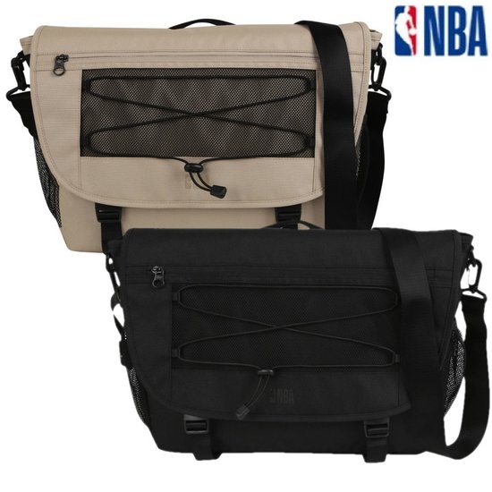 엔비에이(NBA) 메쉬 레이어드 메신저백 N245AB052P (베이지)_이미지