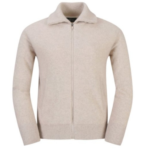 LPGA 와이드 카라 풀집업 니트 L244KC651P_이미지