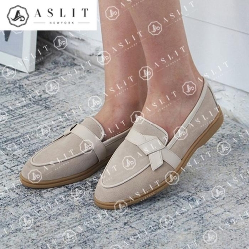 애슬릿 발 편한 소 가죽 여성 단화 플랫 페니 로퍼 2cm 8194474