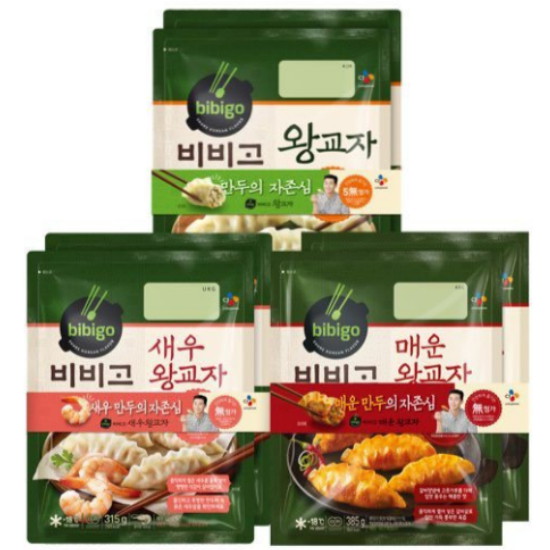 CJ제일제당 비비고 왕교자 455g x 2개+새우왕교자 315g x 2개+매운왕교자 385g x 2개 (1개)