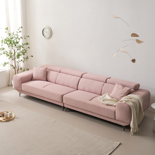 나무뜰 미유 아쿠아텍스 이지클린 패브릭 소파 6인용 (스툴별도)_이미지