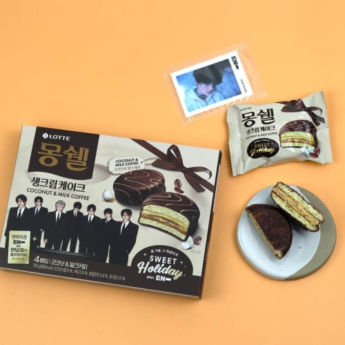 롯데제과 몽쉘 코코넛 앤 밀크커피 136g