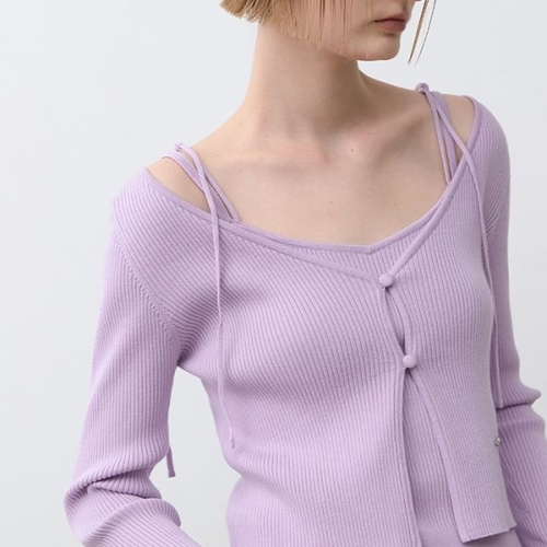 나인 아틀리에 리스 니트 탑 가디건 세트 CD-2186