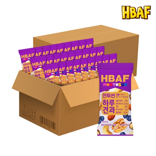 HBAF 먼투썬 하루견과 퍼플 20g (100개)_이미지