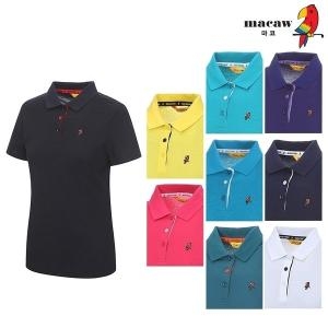 마코 여성 미니와펜카라반팔티셔츠_MKW2TS90_이미지