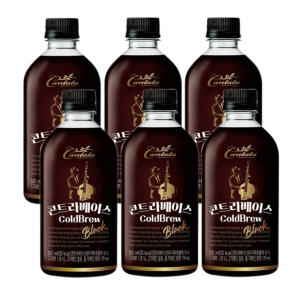 롯데칠성음료 칸타타 콘트라베이스 콜드브루 블랙 500ml (12개)_이미지