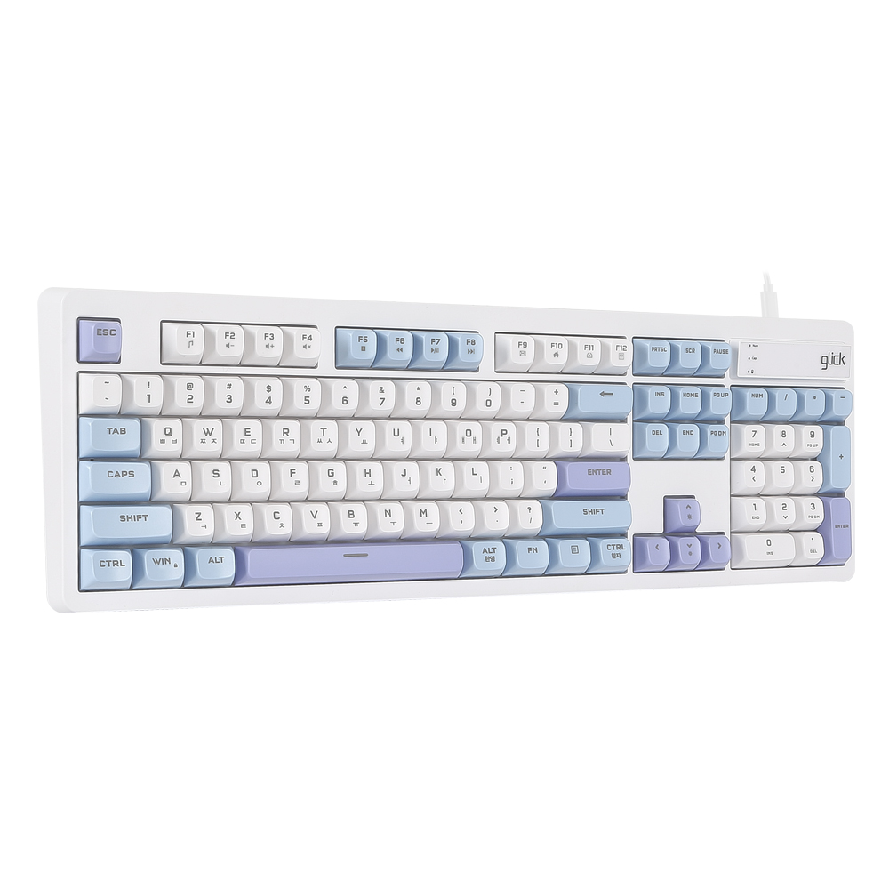 지클릭커 OFFICEPRO OPK50 사일런스 M RGB 무소음 방수 104 (Sky City)_이미지