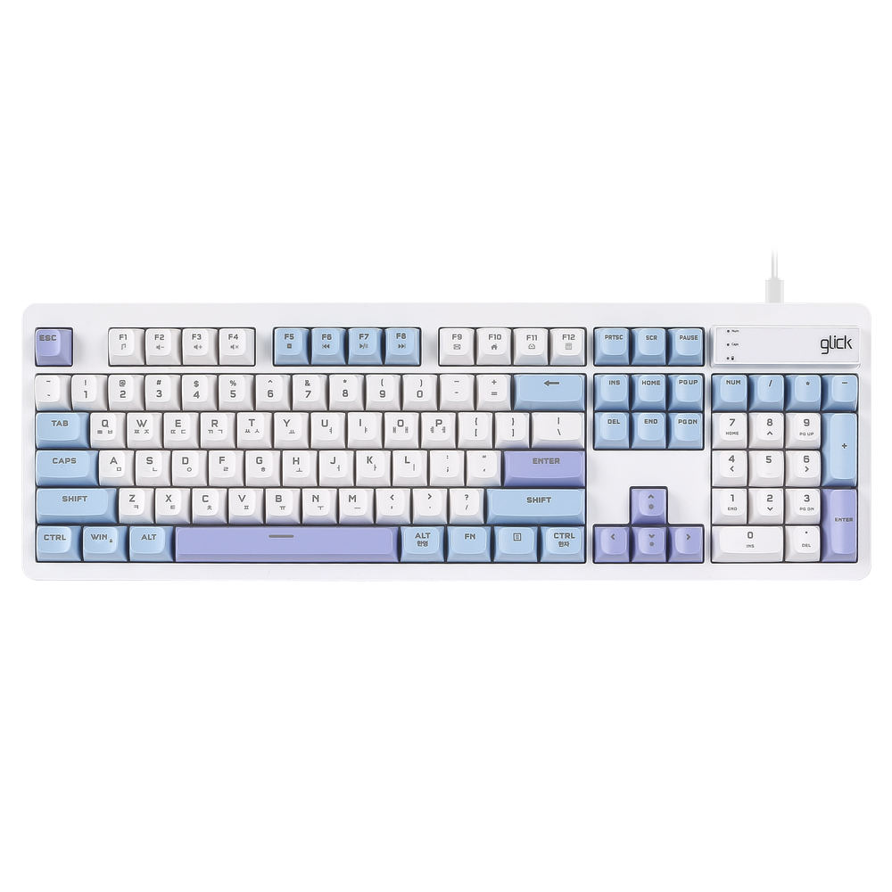 지클릭커 OFFICEPRO OPK50 사일런스 M RGB 무소음 방수 104 (Sky City)_이미지
