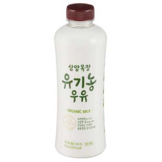 삼양식품 삼양목장 유기농 우유 750ml (1개)_이미지