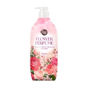핑크 플라워 퍼퓸 바디워시 로즈&체리블로섬(구) 900ml
