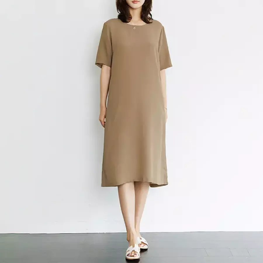 데드라 백버튼요루인견반팔원피스 OPF3051